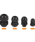 33 Pcs Cable Gland Kit with pro grade adjustable nylon conduit fittings, sizes 1/4, 3/8, 1/2, 3/4 inch, various quantities