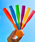 Magnetic Wands For Kids Set Of 6 With Handles Hands On Multisensory Literacy And Science Manipulatives in rainbow colors.