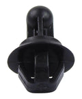 Close-up of black plastic pin of Fuel Door Hinge Spring And Fuel Filler Door Holder Clamp Pin Kit for Toyota Tacoma and Tundra