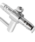 Air Flow Control Valve For Aquarium Fish Tank 4 mm Inlet And Outlet Copper Nickel Plated Silver Tone Durable 10 Pack.