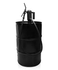 Heavy Duty Electric Drum Pump For Methanol And Ethanol Smooth Chemical Transfer Built Like A Tank For Industrial Jobs with black container.