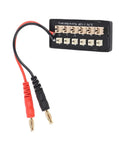 Close-up of 12 Port Parallel Charging Board for RC Drones and Helis with UMX JST PH2.0 Battery Balance Charger High Current 1.5A