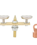 Heavy Duty Welding Magnet Head With Super Strong Suction Power featuring brass and metal components, ideal for fixture setup.