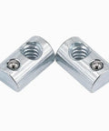 Heavy Duty Forty Pack Steel Spring Ball Roll In T Slot Nuts With Quarter Inch Twenty Thread suitable for CNC router frames.