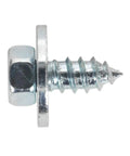 Acme Screw With Captive Washer M12 By One Half Inch Zinc Plated BS 7976 6903 B Pack Of 50 Beefy Tough As Nails in close-up view