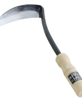 Steel Cut Scythe Head for Soft Grass, 4.7 Inch Blade, 4.1 Inch Handle, Japanese Made Weeding And Grass Cutting Tool, Silver Finish