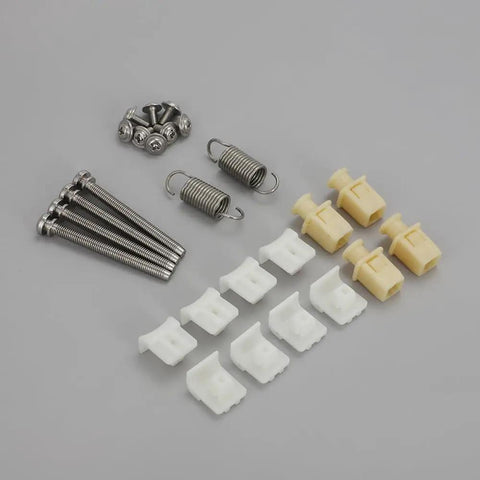 Heavy Duty Headlight Adjustment Screws And Spring Hardware For Toyota Pickup Tacoma 4Runner 1989 To 1996, stainless bolts, springs, and clips.