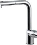 Vitale Pull Out Kitchen Faucet In Polished Chrome With Ergonomic Handle Flexible Hose And No Fuss Install Modern High Arc Spout
