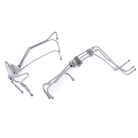 Heavy Duty Fuel Injector Lines Kit Fits Cummins 5.9L 6BT 12V Diesel Engine With Rotary Pump Oe Numbers 3960783 And 3960784 Plus 908149 And 908150 For Perfect Flow And Easy Swap Job, alloy steel lines