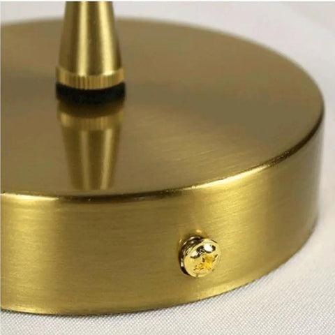 Close-up of pure brass ceiling plate for Pendant Light Amber Wavy Glass Shade Vintage Brass Hanging Lamp E26.