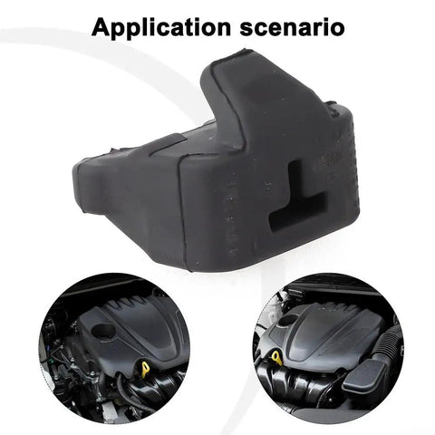 Direct Fit Rubber Radiator Mounting Bracket For BMW 1 Series E81 E82 E87 E88 And 3 Series E90 E91 E92 E93 X1 E84 Z4 E89 2007 2011 Replacement 17117805310 Plug And Play Easy Install With Vibration Dampening shown in a vehicle engine bay application setting