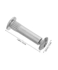 Kickass 100 Piece M6 Connector Bolts With Matching Nuts Built Tough Hardware For Wood Cabinets Shelving Workbenches Quick DIY Setup Nailed It Every Time Pro Gear You Will Love close-up of M6 connector bolt measuring 1.38 inches, metal material, used for furniture assembly.