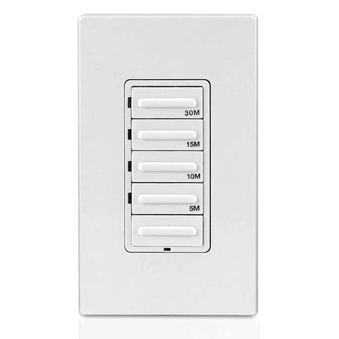 Decora 1800W Countdown Timer Switch For Incandescent And 20A Loads Presets 5 10 15 30 Minutes No Fuss Setup 1HP Model LTB30-1LZ