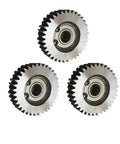 Three Piece 36 Tooth E Bike Wheel Hub Motor Planetary Gears With Bearing For Bafang Motors, silver steel gears, front view