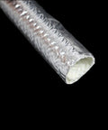 Heavy-Duty Self-Wrap Aluminum Heat Shield Sleeve With Side Entry For Hoses Wiring Harnesses And Cables In Automotive Exhaust