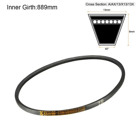A35 V Belt 35 Inch Inner Length 13mm Width 8mm Thick Neoprene Rubber Drive Belt For Heavy Duty Industrial Transmission