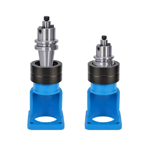 Heavy Duty Bearing Locking Fixture For BT30 NBT30 BT40 ISO20 ISO25 ISO30 HSK32 HSK40 HSK63 Tool Holders With Tightening Locking Device Secure Clamp For Precision Machining Ready To Use One Piece Included, shown in a blue and black design.
