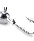 25 Pack 3/16 Oz Barb Jig Head Hooks With Knockout Sharp Blood Grooved Points And Heavy Duty Carbon Stainless Steel built for strong fishing.