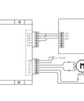 Wiring diagram for Pro Grade CNC Router 5 Axis Rotary Chuck Kit With 100mm Three Jaw Chuck, DM542 Stepper Driver Included