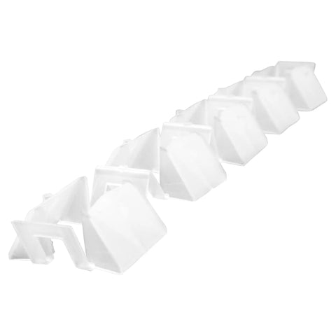 Five Pack Water Supply Spray Guide Replacement Fits Various Commercial Ice Maker Models Like Km 1200 And Km 1300 Series Keeps Things Running Smooth Without Any Hassle With Durable Build For Long Lasting Use, white plastic set