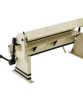 24 Inch Box And Pan Brake For Sheet Metal, Heavy Duty 20 Gauge Capacity, 0 To 135 Degree Bend, beige color, with adjustable box fingers