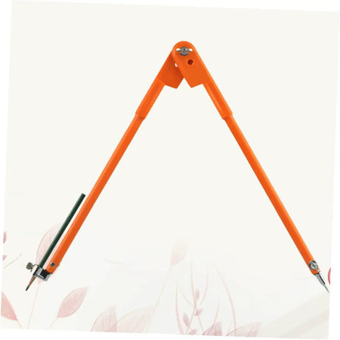 Heavy Duty Adjustable Carpenter Scribing Divider Precision Woodworking Marking Compass with orange arms for accurate circles.