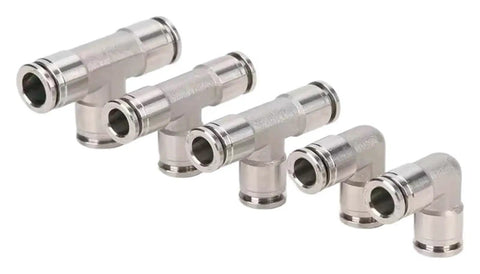 Rock Solid 304 Stainless Steel Pneumatic Air Hose Fittings Snappy Quick Release Coupling, four sizes of high pressure connectors.