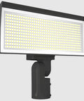 Zero Hassle Led Floodlight Featuring Adjustable Wattage And Switchable 4000K Or 5000K Kelvin Tones, showcasing sleek design and LED panel.