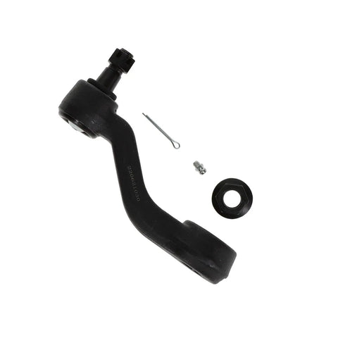 Greaseable Steering Linkage Idler Arm For Tight Handling, Reduces Side To Side Play, Flushing Contaminants To Protect Against Corrosion And Wear, Reliable Aftermarket Replacement Part For Your Auto Steering System, black steel with hardware