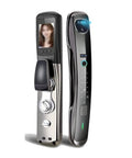 Hella Secure Smart Door Lock With 3D Fingerprint Scanner And Decoy Pin Feature, sleek design, digital interface, heavy duty.