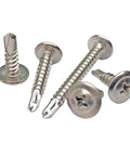 410 Stainless Steel Washer Screws Self Tapping Flat Head With Phillips Drive Self Drilling Hardware Kit variety
