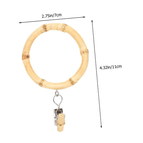 2 Pack Curtain Rings With Clips Anti Slip Shower Drapery Hooks For Stable Curtain Suspension And Smooth Glide Rod