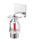 Heavy Duty Fire Sprinkler Head 5 Pack 68C 155F Automatic Temperature Trigger Glass Bulb For Sprinkler System showing chrome finish with red bulb.