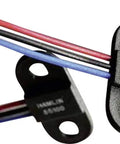55100-3H-02-A Hall Effect Magnetic Sensor with wires, compact and durable, designed for automotive and industrial applications.
