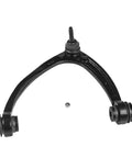 Beefy Front Upper Control Arms With Ball Joints Kit For GM Trucks And SUVs 07 To 16 Silverado 1500 Tahoe Suburban 1500 Avalanche 07 To 15 Sierra 1500 Yukon 07 To 14 Escalade Two Piece Left Right black steel control arm with ball joint