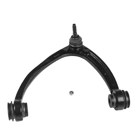 Beefy Front Upper Control Arms With Ball Joints Kit For GM Trucks And SUVs 07 To 16 Silverado 1500 Tahoe Suburban 1500 Avalanche 07 To 15 Sierra 1500 Yukon 07 To 14 Escalade Two Piece Left Right black steel control arm with ball joint