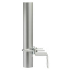 10 Inch Pole Mount Accessory For Outdoor Antenna Grab And Go Setup Easy Install For Home Cell Signal Boosters And Yagi Antennas Antenna Expansion Kit With U Bracket Assembly showing titanium alloy pole and U-bracket