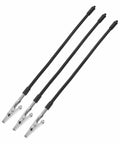 Black adjustable arms with metallic alligator clamps from Six Piece Versatile Welding And Soldering Station Arm Magnifying Lamp Clip Top Notch Third Hand Tool Set