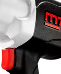 Close-up view of the Rugged Real Deal One Inch Air Impact Wrench with twin hammer clutch, red toggle button, and ergonomic grip.