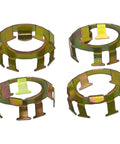 Lyhiku trailer spindle nut retainer 006-190, zinc-coated metal, 4-pack for Dexter axles