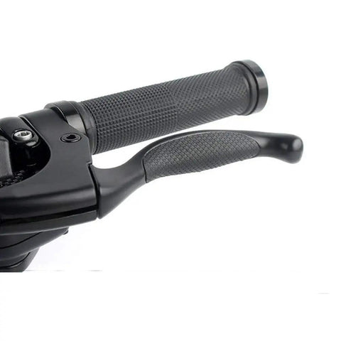 Close-up of Dual Pack 4-Finger Anti-Skid Bicycle Brake Levers For 22mm Handlebars Aluminum Alloy Non Slip Levers 2.2 Cm Diameter