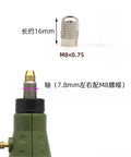 Get Your Mini Brass Chuck Drill Set With M8 Nuts And 0.5 To 3.2mm Collets For Perfect Jewelry Grinding And Rotary Tool Accessory Work - M8 nut and brass chuck details.