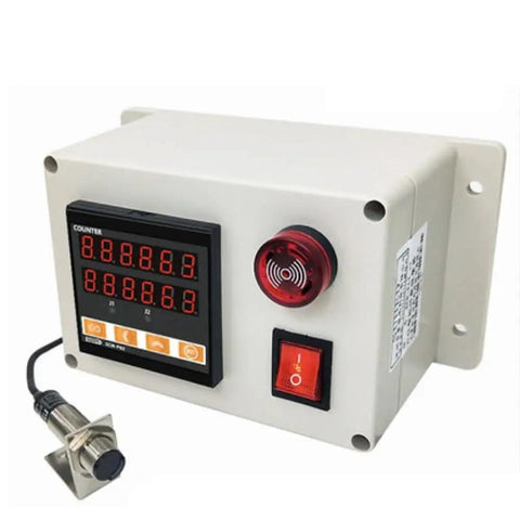 Heavy Duty Rotary Encoder With 300 Ppr Digital Length Counter, featuring LED display and relay output for accurate measurements.