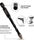 Side view of SHDIATOOL dry diamond drill bit with quick-change hex shank, 6mm diameter