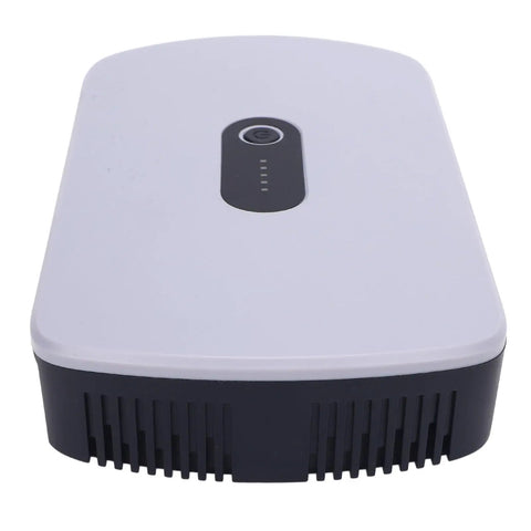 Heavy Duty 10400mAh UPS Battery Backup For Router Modem And Security Cameras Solid Plug And Play Surge Protector top view with indicator.