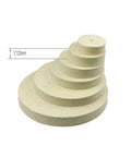 Heavy Duty 125 To 300mm Felt Polishing Buffing Wheel For Metal Mirror Surface Finish Bench Grinder Tool With 25mm Arbor stacked in sizes.