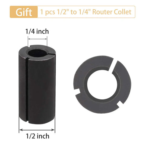 Four Flute CNC Spoilboard Surfacing Router Bit With Half Inch Shank And Two Inch Cutter Diameter For Slab Flattening And Wood Milling Carbide Planer Router Bit With Anti Kickback Design And Heat Resistant Coating
