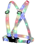 Light Up LED Running Vest With Adjustable Unisex Fit For Men And Women See Through Lightweight Night Run Gear Reflective Sports Vest