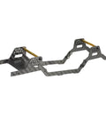 Carbon Fiber RC Car Chassis Frame for TRX4M 1 by 18 LCG Lightweight Upgrade Kit with CNC Machined Girder for Crawler Builds