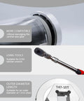 Bottom Bracket Sleeve Tool BB M30 T47 1B IB 50.4mm 12T For Trek Praxisdiy MTB Bike Repair Tool with ratchet wrench compatibility